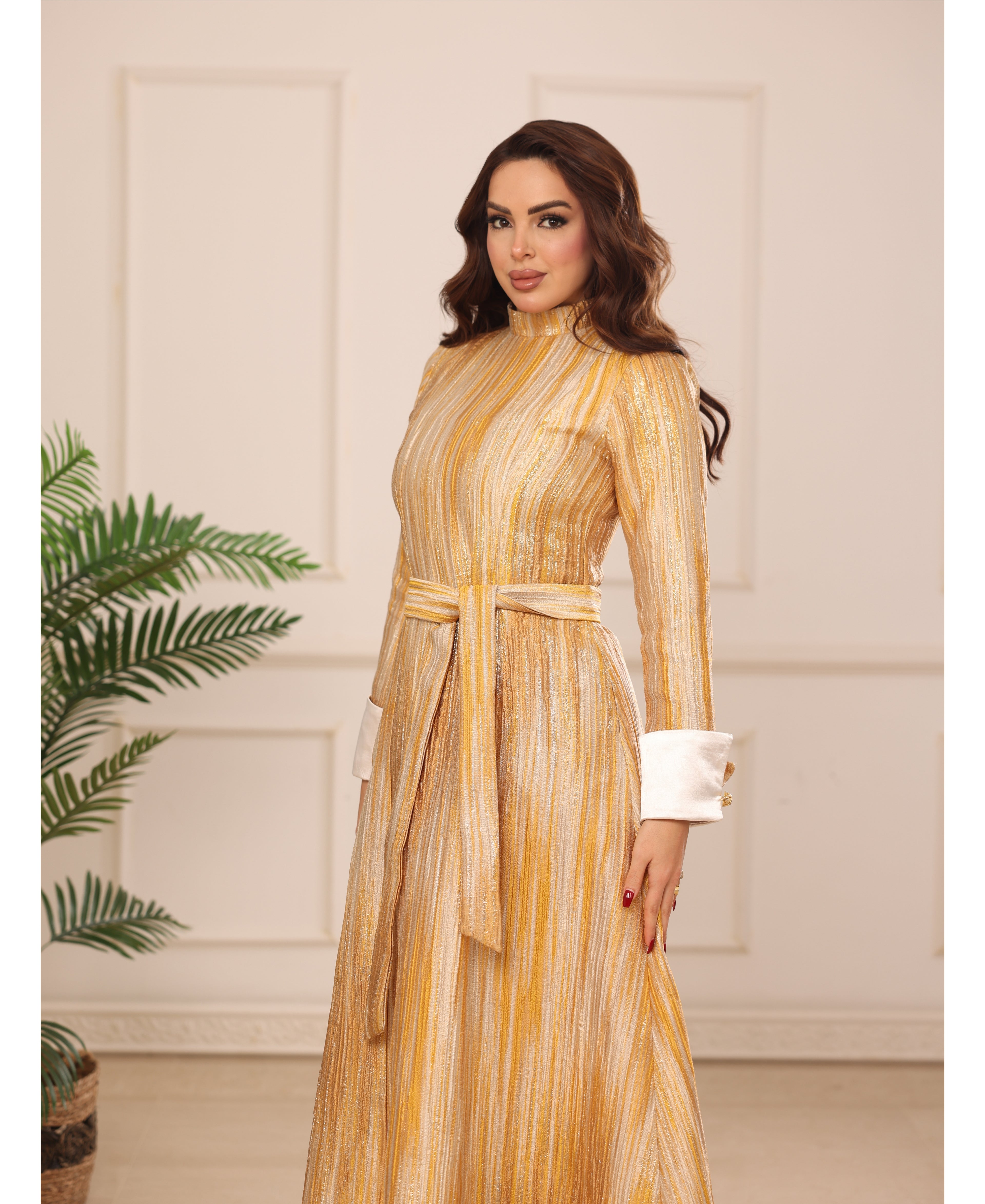 Gold Iris Dress
