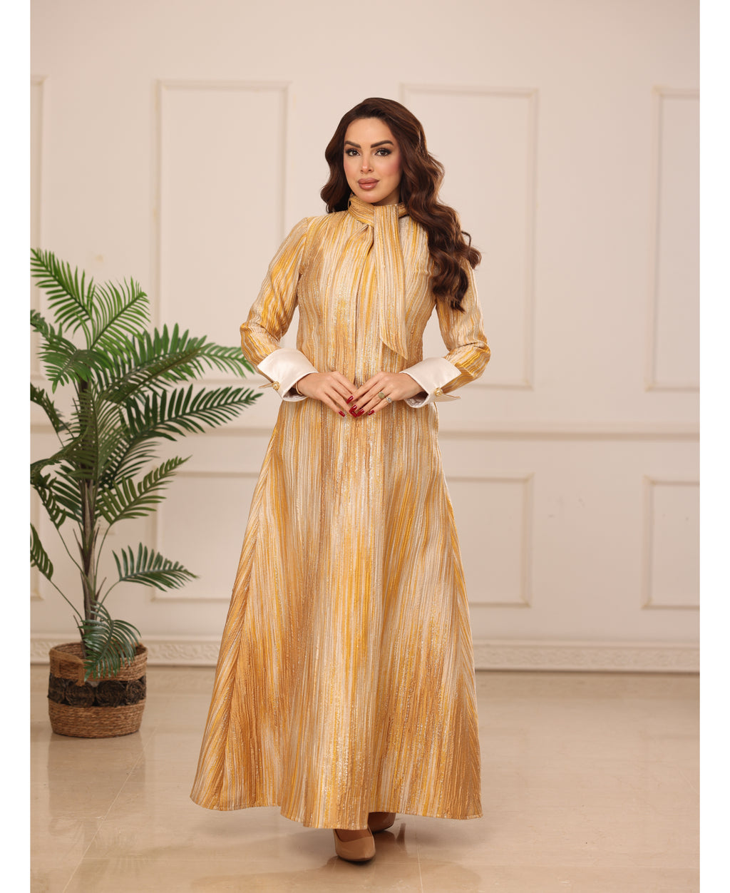 Gold Iris Dress