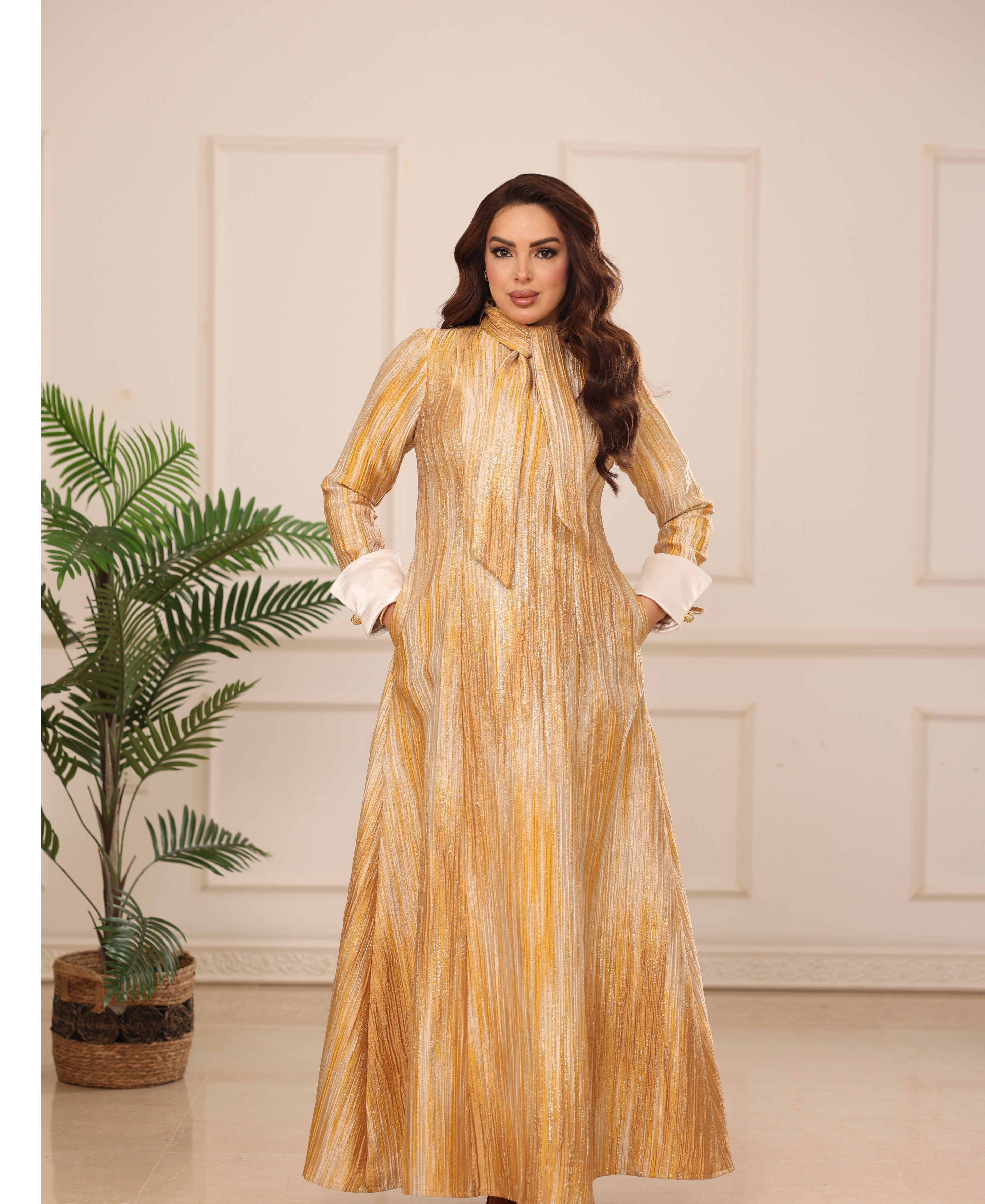 Gold Iris Dress