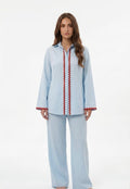 Light Blue Fun Linen Set
