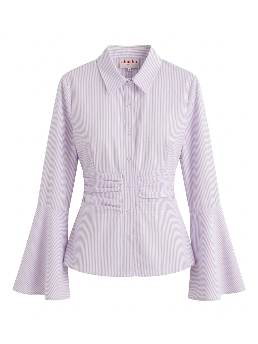 Liana Set in Striped Lilac