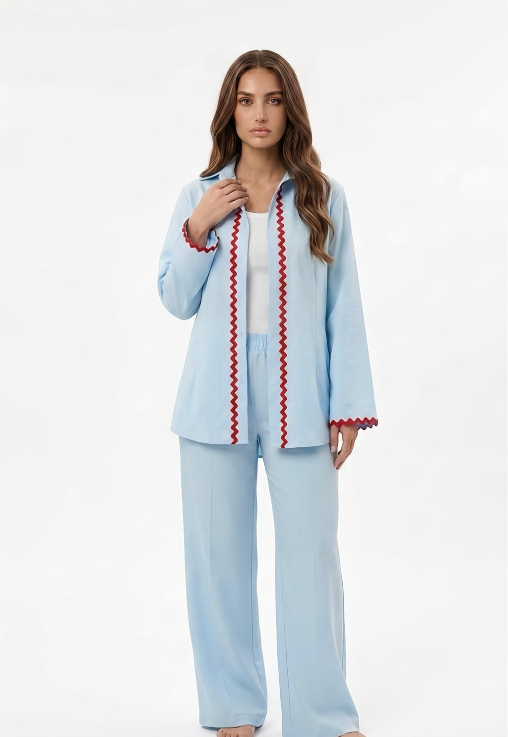 Light Blue Fun Linen Set