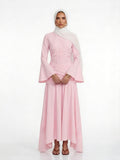 Liana Skirt Set in Pastel Pink