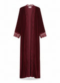 Red Velvet Abaya