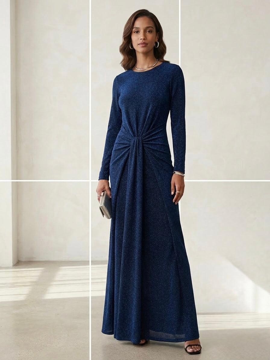 Metallic Knit Dress