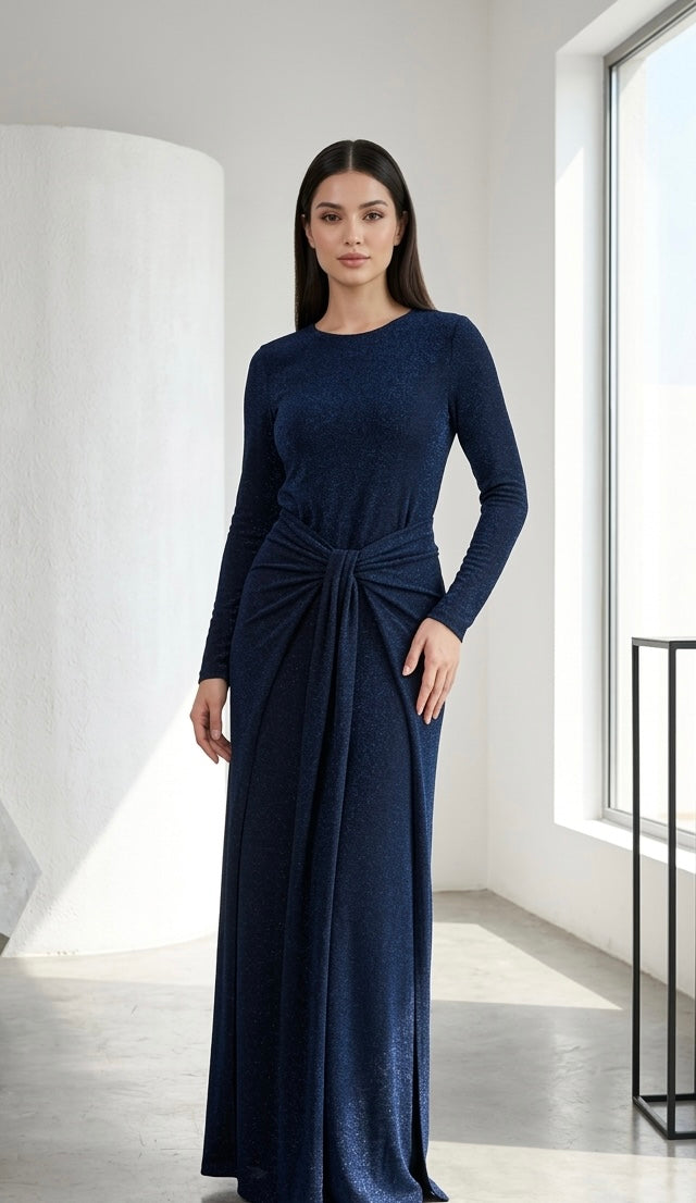 Metallic Knit Dress