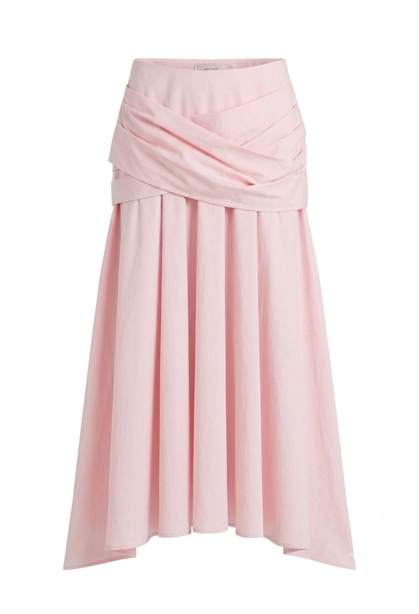 Liana Skirt Set in Pastel Pink