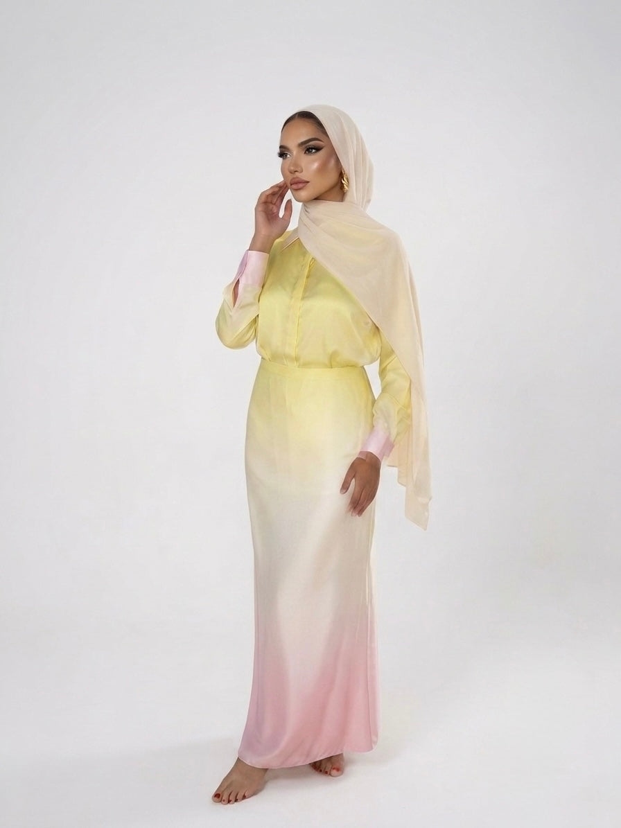 Sunrise Ombre Wrap Skirt