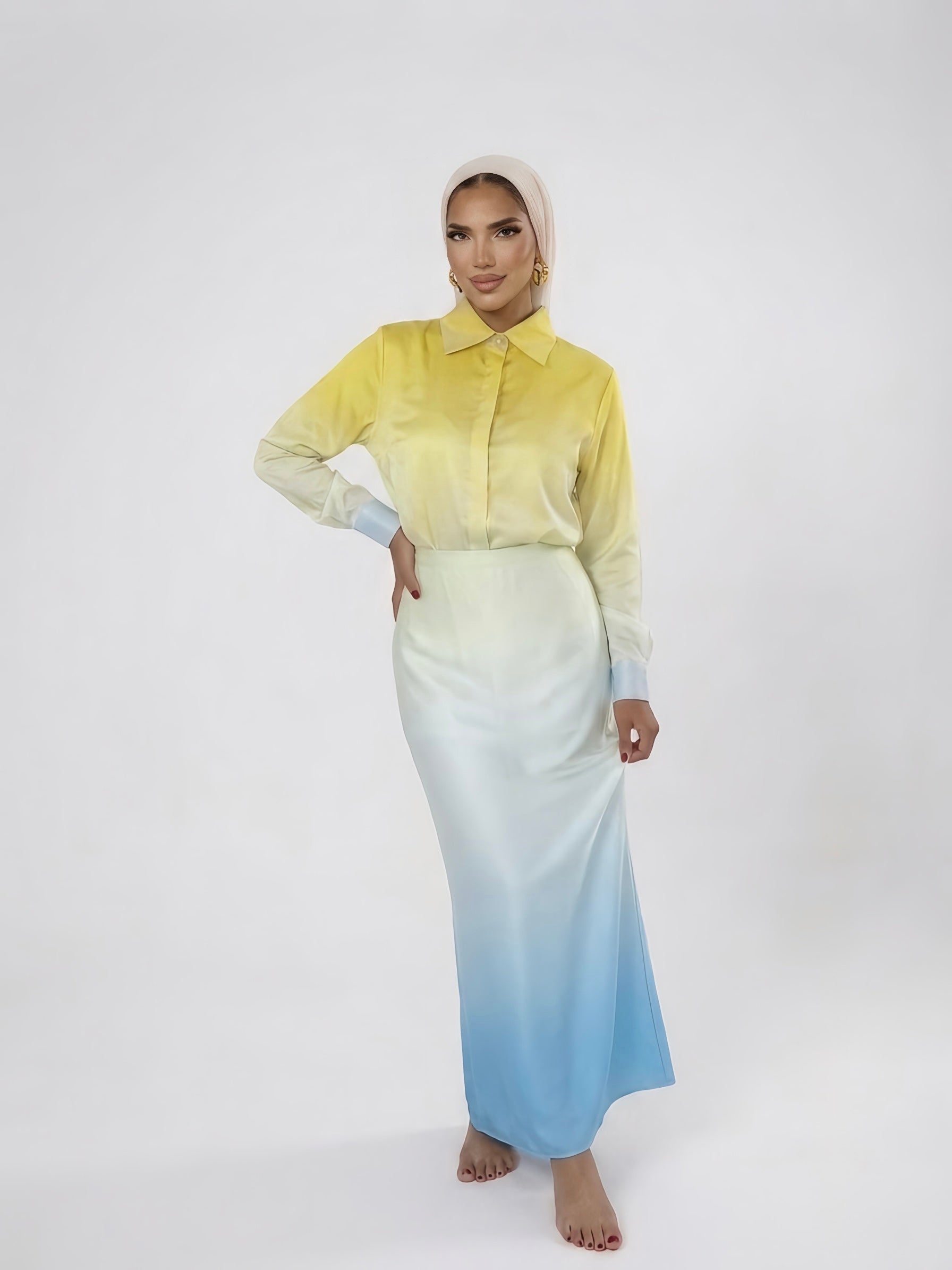 Ocean Ombre Wrap Skirt
