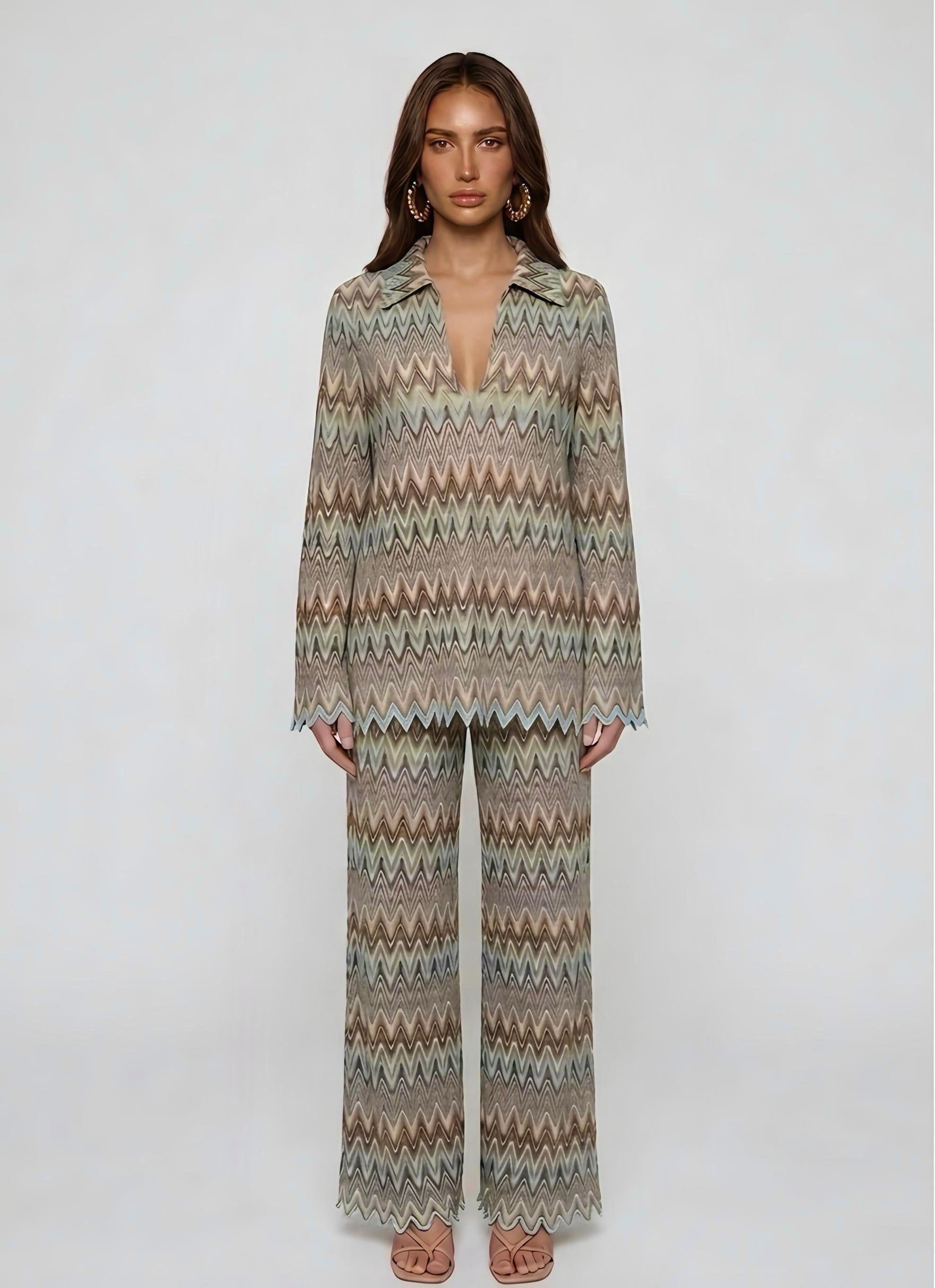 Earth Tones ZigZag Set