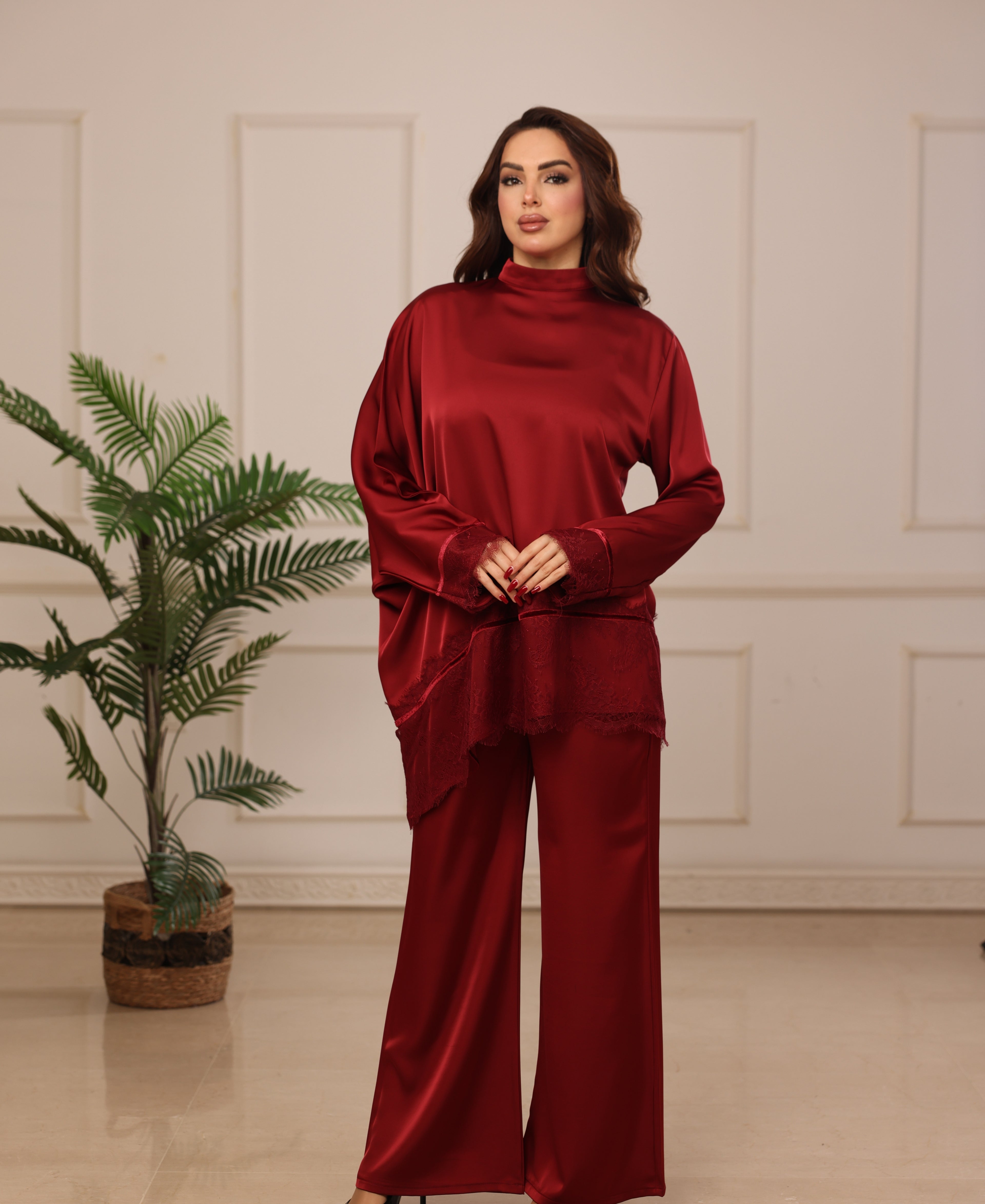 Red Lace Set