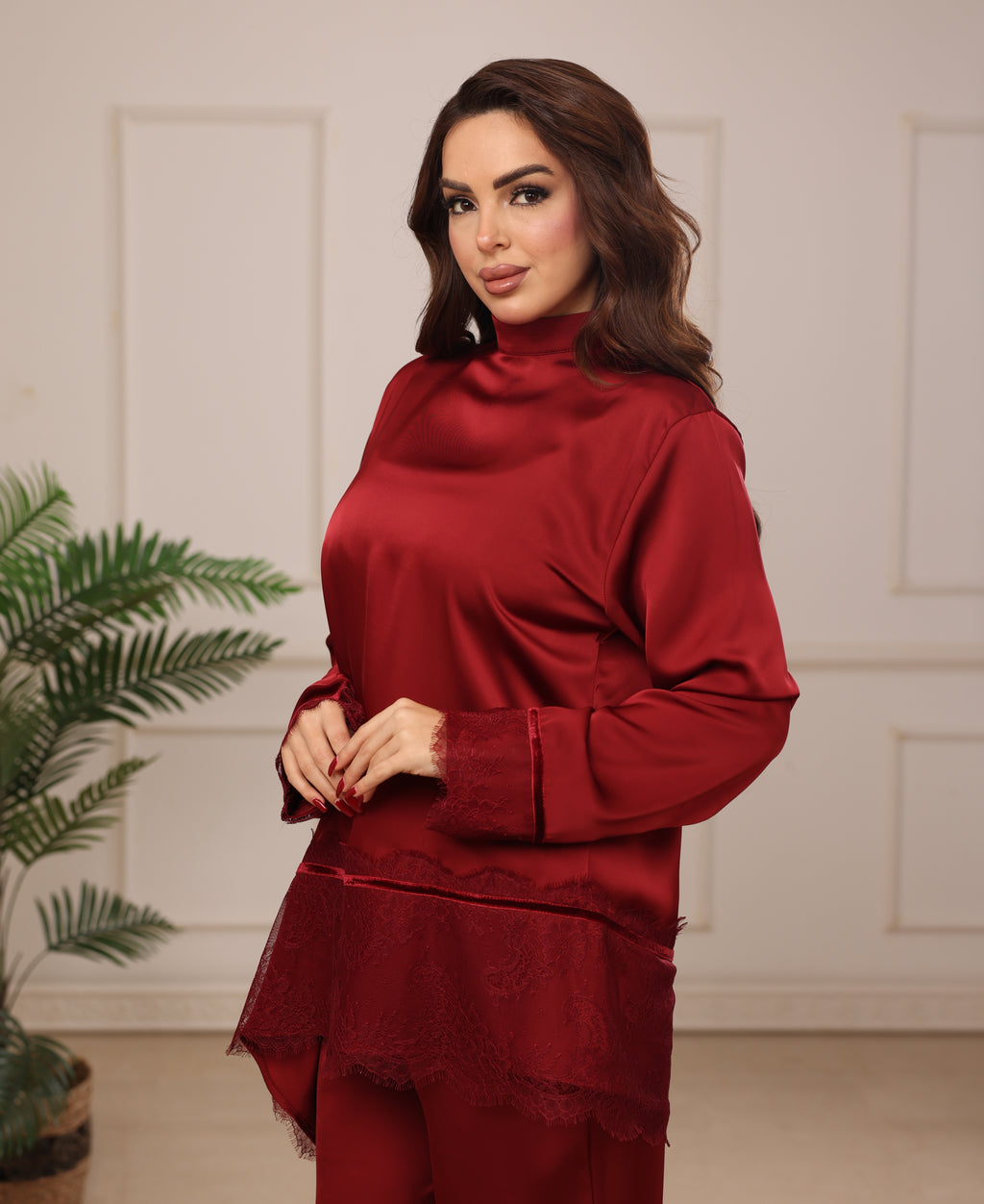 Red Lace Set