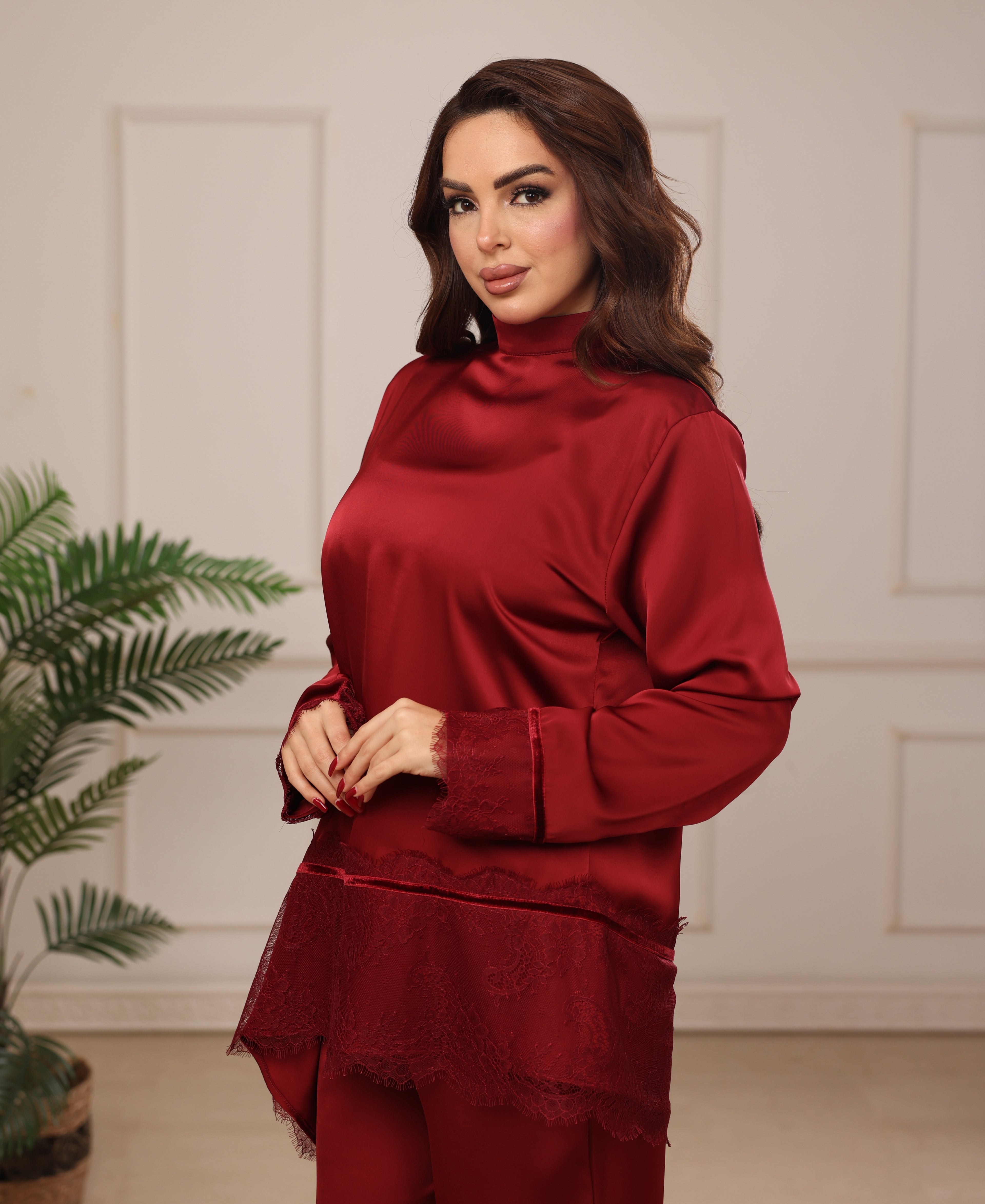 Red Lace Set