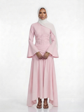 Liana Skirt Set in Pastel Pink