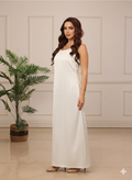 Sleeveless Off White Dress